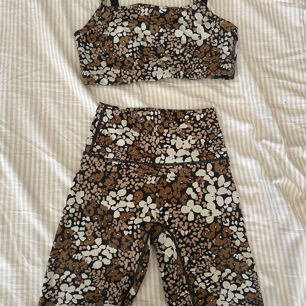 Aerie Offline Matching Sports Bra and Biker Shorts